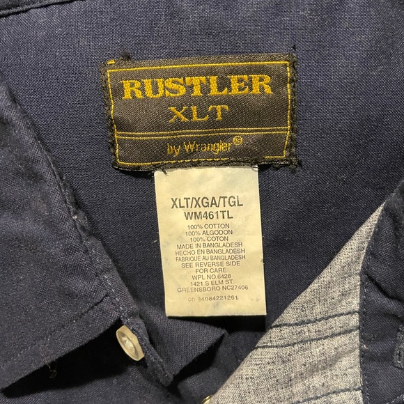 Rustler Aztec print button down - Picture 3 of 3